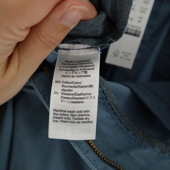 J. Crew Chino Short Men 29 Blue Resort Wear Vacation Classic Preppy Academia NWT - Picture 5 of 13